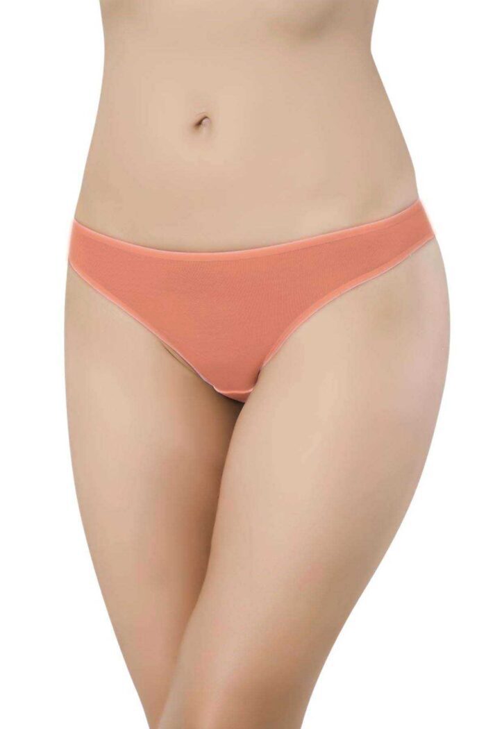 10 adet Süper Eko Set Likralı Kadın Slip Külot Pudra - Görsel 2