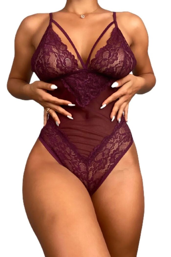 Night Light Kadın Fantazi Mor Body 3378 - Görsel 2