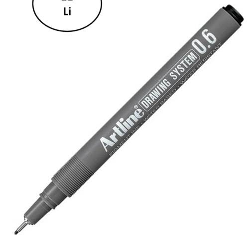 Artline Çizim Kalemi Drawing System 236 0.6 mm Siyah 12'li