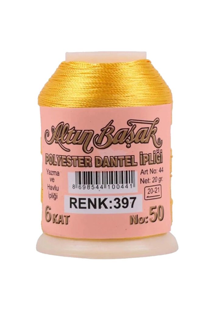 3 Adet Altınbaşak Oya ve Dantel İpi 20 gr - Royaleks - No: 397 - 020 - 129 - Görsel 3