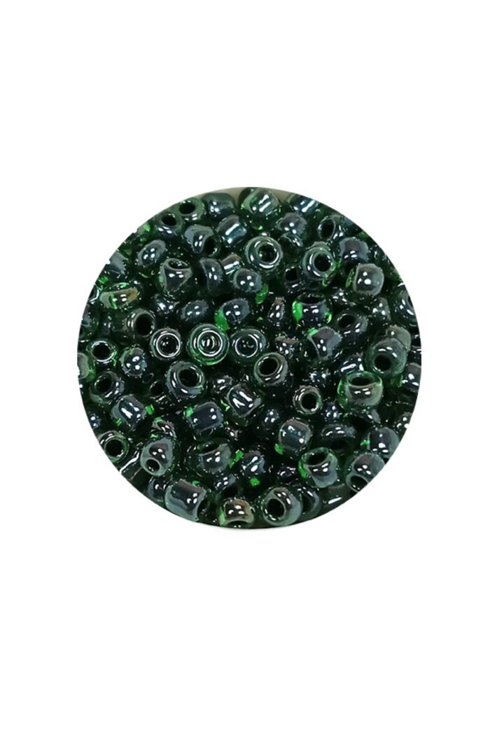 Dökme Cam Kum Boncuk (8/0) 3 mm - 60 Gram - Parlak Yeşil - BNC203 - Görsel 2