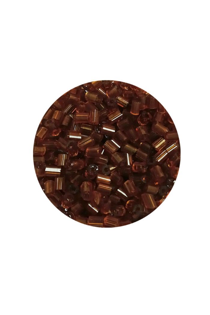 Kesme Cam Boncuk 2mm - 20 Gram - Şeffaf Açık Kahve -BNC343 - Görsel 2