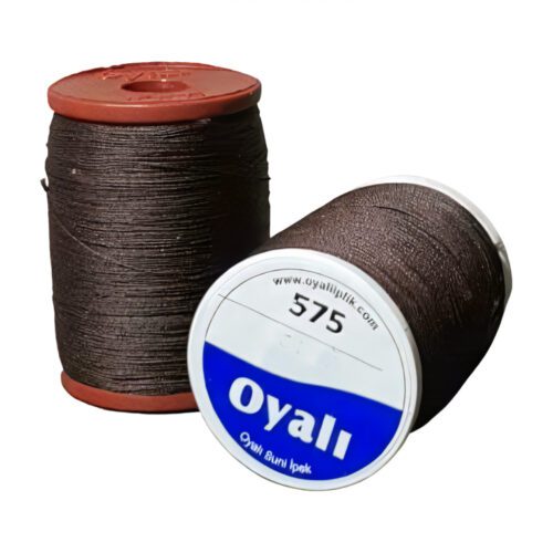 Oyalı 4 Kat Suni İpek İplik İğne Oyası Boncuk İpi Tığ Oyası No:575