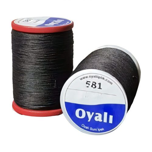 Oyalı 4 Kat Suni İpek İplik İğne Oyası Boncuk İpi Tığ Oyası No:581