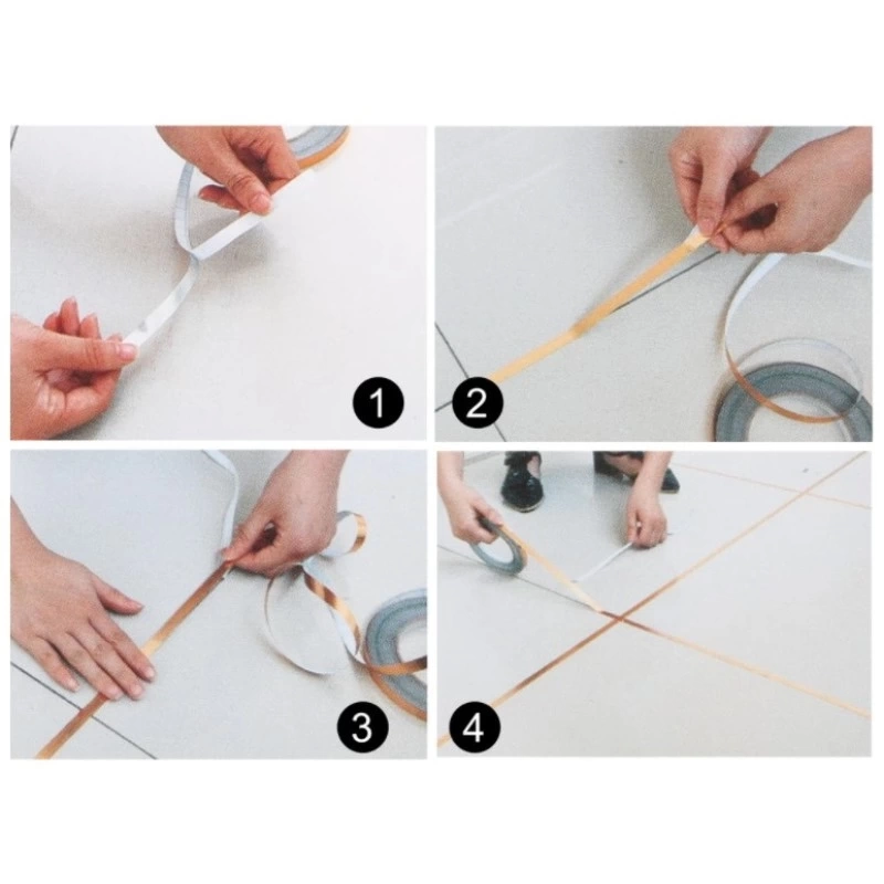 0.5 Cm 50 Metre Gri Fayans Arası Şerit Bant - Görsel 3