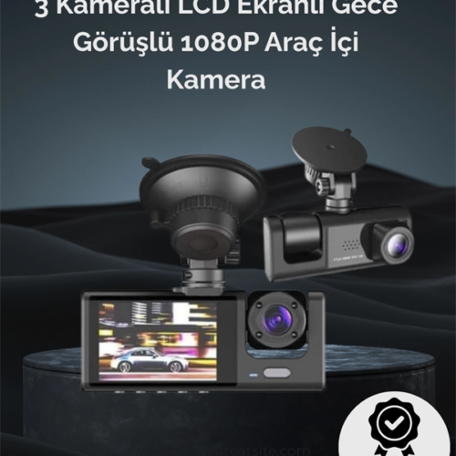 1. 3 Kameralı Full HD Araç Kamerası – Ön