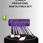 12’li Makyaj Fırça Seti Fondöten Allık Far Karıştırma İçin Tam Uyumlu
