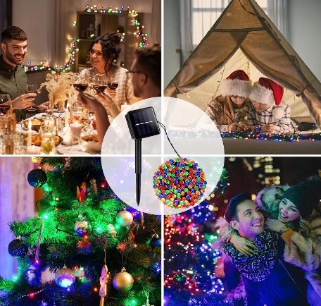 11m 100 Led Rgb Solar Mz-322