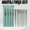 13 Parça Taşınabilir Kılıflı Profesyonel Makyaj Fırça Seti Pudra Allık Fondöten Fırçası