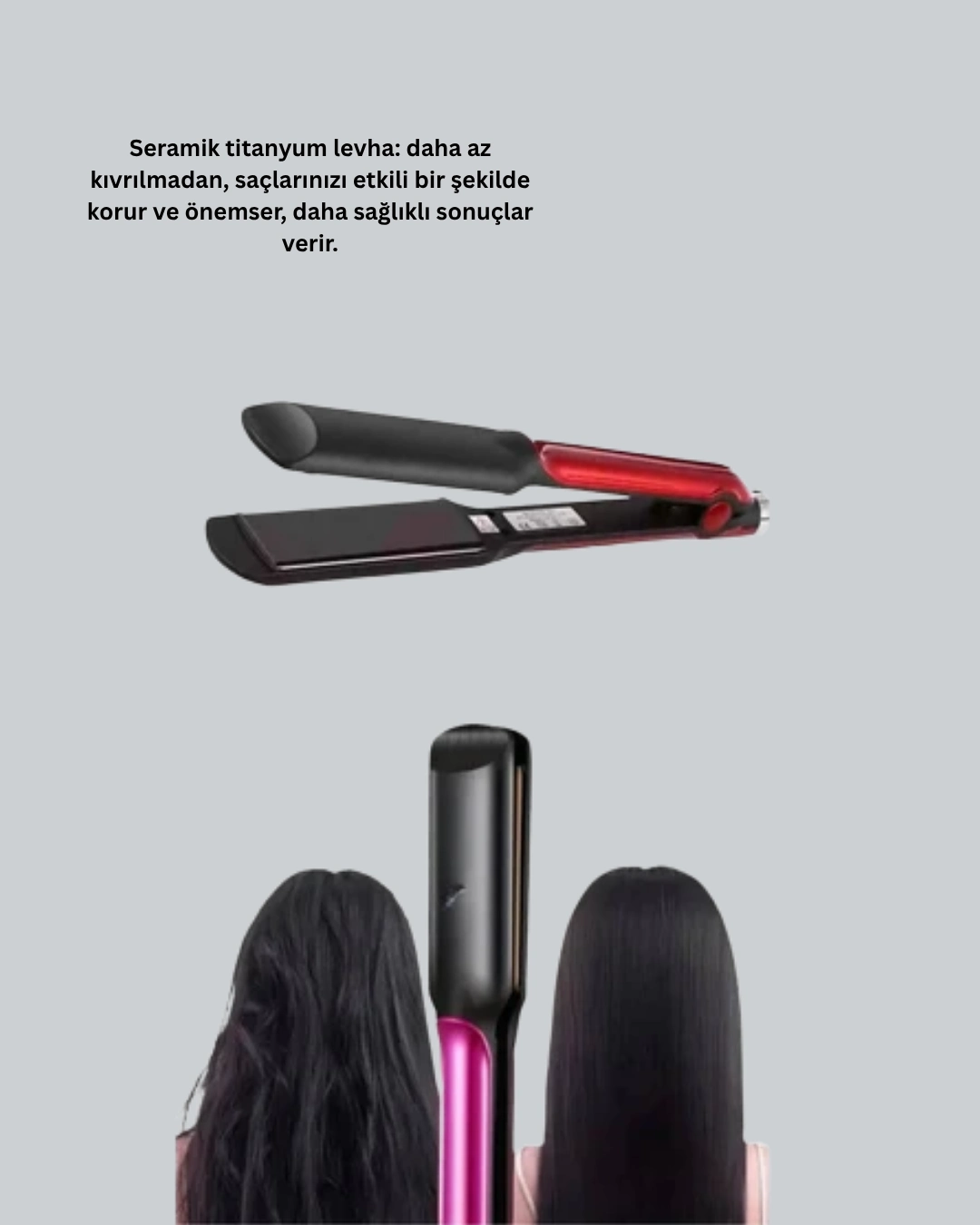 160 220 Isi Ayarli Sac Duzlestirici Seyahat Tipi Hafif Model 368698215 Sw1080sh1350 700x875 160°–220° Isı Ayarlı Saç Düzleştirici – Seyahat Tipi Hafif Model najmaddin.com salon kalitesinde sonuçları evinize taşıyor. Titanyum kaplı yüksek performanslı plakaları sayesinde cihaz yalnızca 2 dakika içinde istenilen sıcaklığa ulaşır. 160°C–220°C arası sıcaklık seçenekleriyle saç tipinize en uygun dereceyi seçebilirsiniz.Bu model