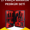 17 Parça El Ayak Bakım Seti Tırnak Temizleme Manikür Pedikür Cımbız Törpü Tırnak Makası