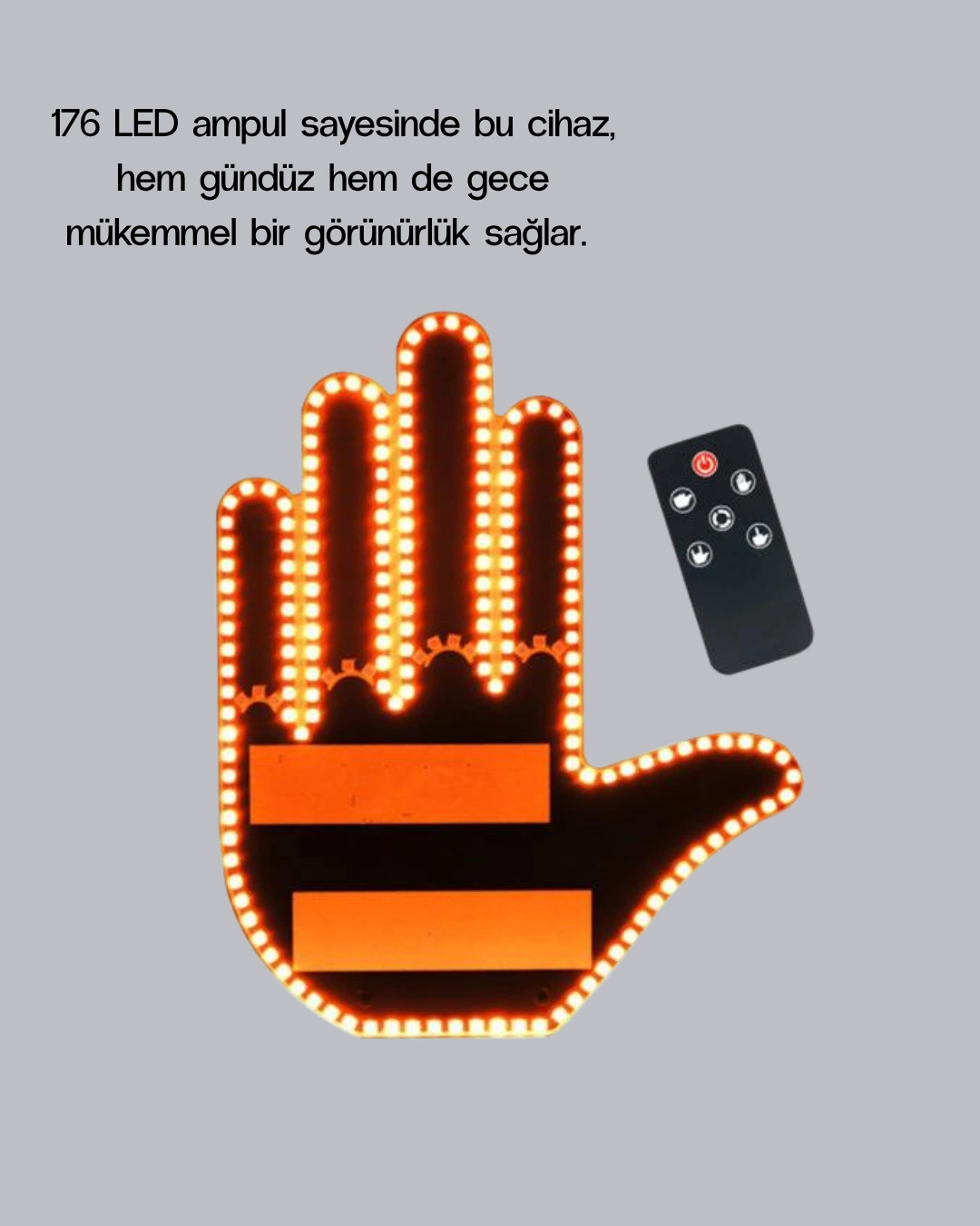 176 Ledli Amber Trafik Uyumlu Sinyal Isigi El Hareketiyle Kontrol 375806291 Sw1080sh1350 700x875 176 LED’li Amber Trafik Uyumlu Sinyal Işığı – El Hareketiyle Kontrol najmaddin.com 176 LED ampulüyle gündüz ve gece fark edilmenizi sağlar. Amber tonundaki ışığı