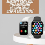 1.83 İnç Akıllı Saat Android ve İOS Uyumlu Çağrı Cevaplayabilen Adımsayar GPS Takibi