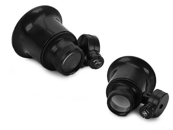 takı Onarım Için Cam Lensli Optik Işıklı Göz Büyüteçmg13b9a