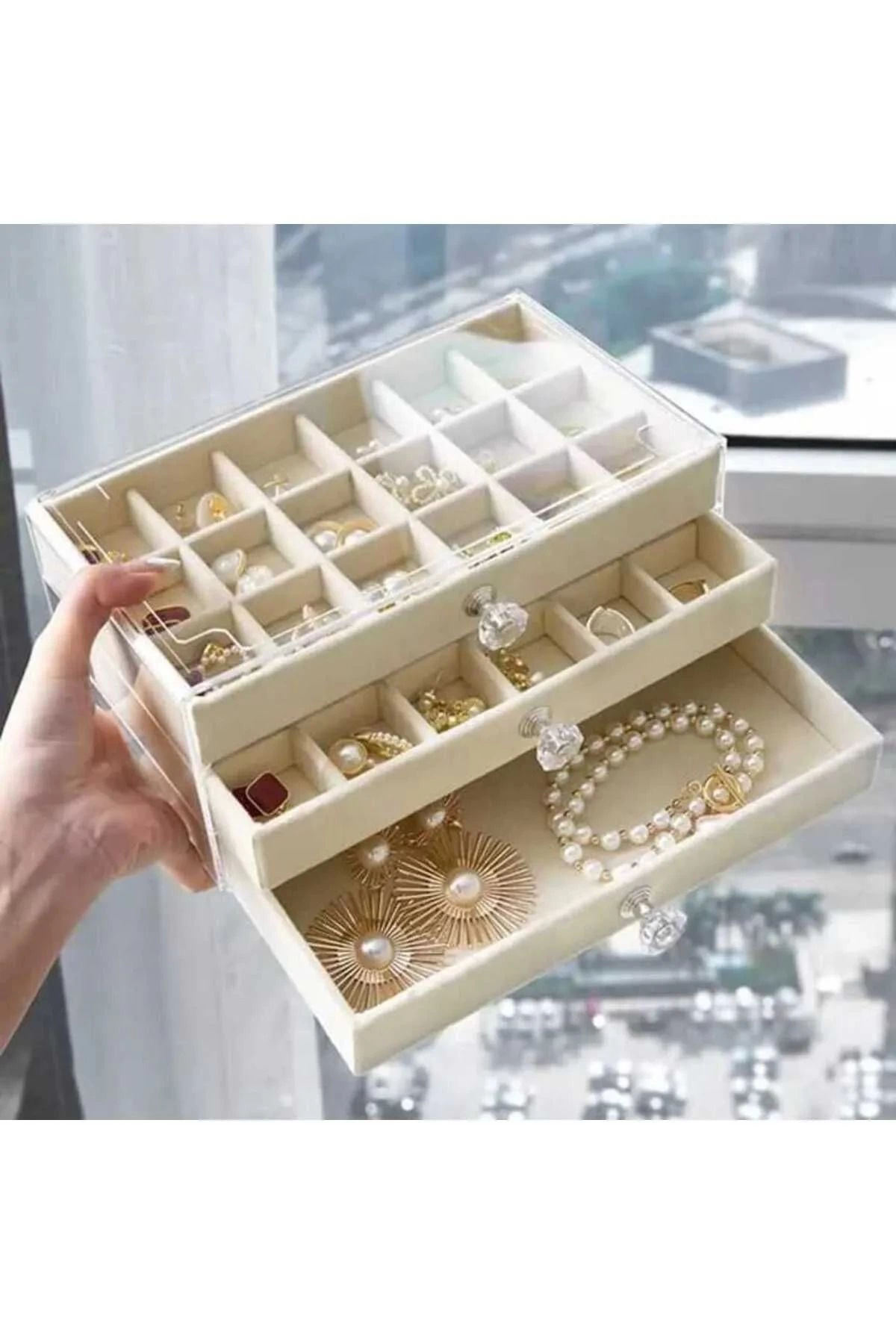 3 Cekmeceli Bolmeli Seffaf Kadife Mucevher Taki Kutusu Kupe Yuzuk Kolye Duzenleyici Organizer 053143997 Sw1200sh1800 700x1050 3 Çekmeceli Bölmeli Şeffaf Kadife Mücevher Takı Kutusu Küpe Yüzük Kolye Düzenleyici Organizer najmaddin.com 3 Çekmeceli Bölmeli Şeffaf Kadife Mücevher Takı Kutusu Küpe Yüzük Kolye Düzenleyici Organizer