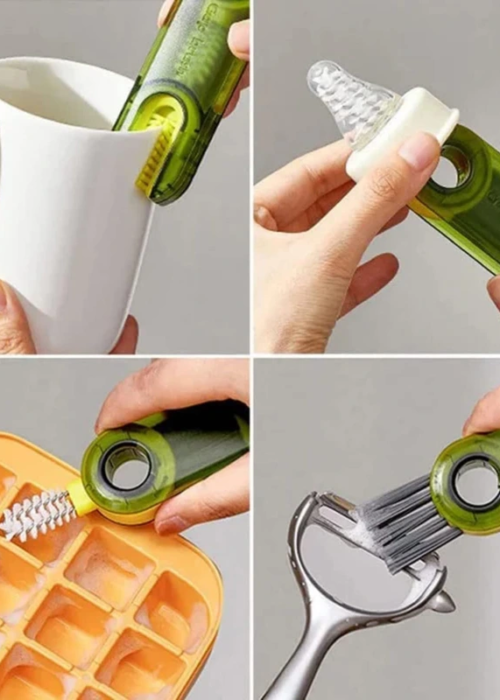 3 Fonksiyonlu Çok Amaçlı  Temizlik Fırçası Mutfak-banyo-araç- Klavye -pencere Oluk Temizlik Fırçası