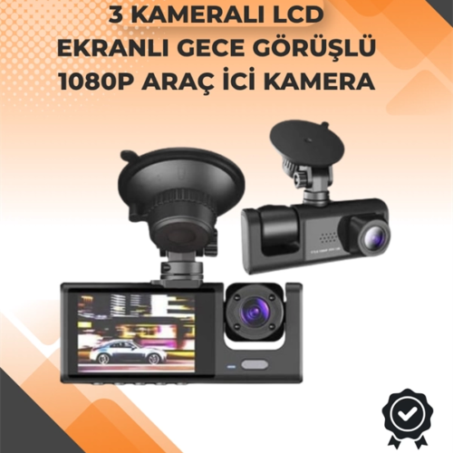 3 Kameralı Dashcam Sistem – Geri Görüş Yardımı