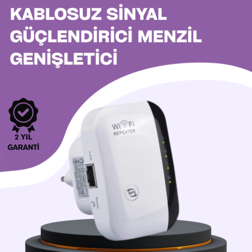 300 Mbps Kablosuz WiFi Menzil Genişletici – Repeater & AP Modu