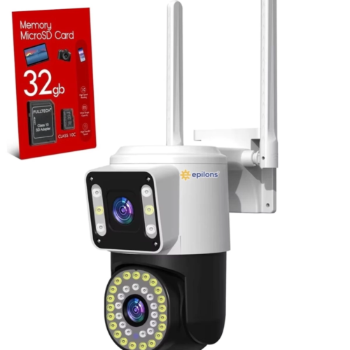 32 Gb Hafıza Kartlı 4mp Yoosee Çift Lens Ip Kamera - Wıfı Otomatik İzleme