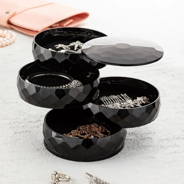 360 Derece Donebilen 4 Katli Taki Toka Kupe Bileklik Organizer Siyah 269636080 Sw640sh640 360 Derece Dönebilen 4 Katlı Takı - Toka - Küpe-bileklik Organizer - Siyah najmaddin.com 360 Derece Dönebilen 4 Katlı Takı - Toka - Küpe-bileklik Organizer - Siyah