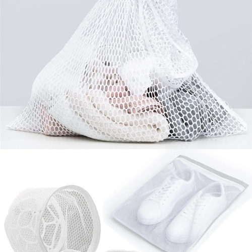 3lü Yıkama File Seti - Ayakkabı Filesi-plastik Aparatlı Sütyen Yıkama- Çamaşır Yıkama Filesi