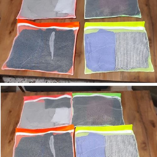 4 Adet 4 Renk Bavul İçi Düzenleyici - Fermuarlı Valiz Organizeri