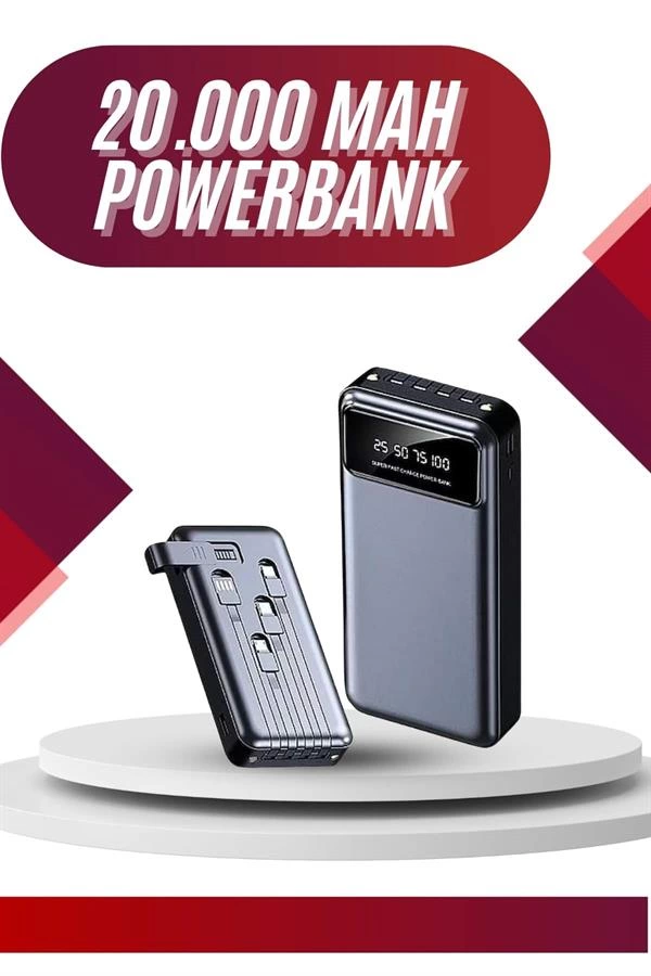 4 Cikisli 20000 Mah Powerbank Uzun Pil Omurlu Tasinabilir 246333249 Sw600sh900 4 Çıkışlı 20.000 Mah Powerbank Uzun Pil Ömürlü Taşınabilir najmaddin.com Bu 20.000 mAh kapasiteli powerbank