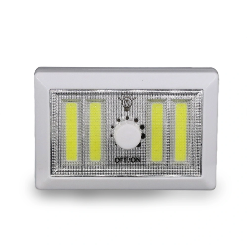 4 Ledli Pilli Led Lamba Güç Ayarlı Led Portatif Lamba Led Işık - Mıknatıslı Yapışkanlı