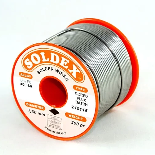 40-60 Lehim Teli 500 Gr 1.6 Mm- Sn:40 / Pb:60