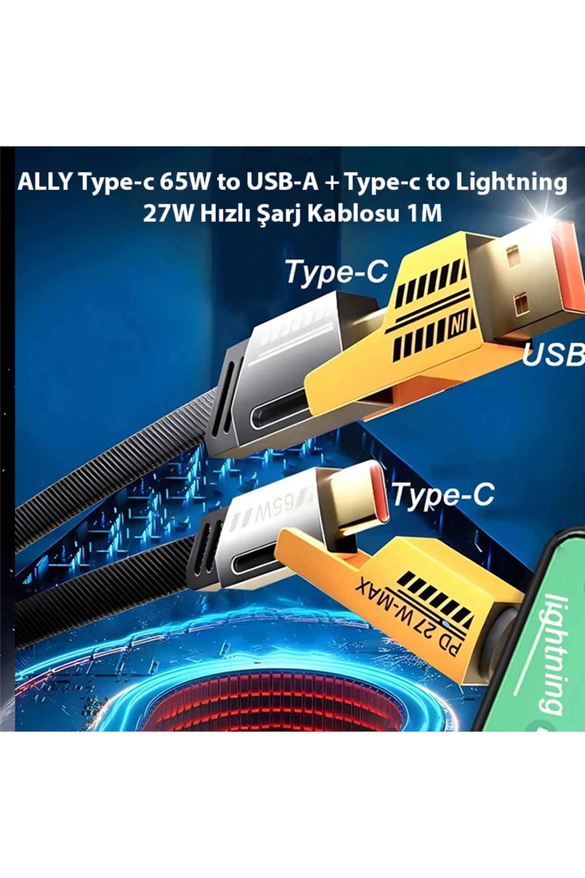 4in1 Type C 65w To Usb A Type C To Lightning 27w Hizli Sarj Kablosu Siyah 147187550 Sw1200sh1800 700x1050 4in1 Type-c 65W to USB-A + Type-c to Lightning 27W Hızlı Şarj Kablosu SİYAH najmaddin.com Bu 4in1 Type-c 65W to USB-A + Type-c to Lightning 27W Hızlı Şarj Kablosu SİYAH Özellikleri: