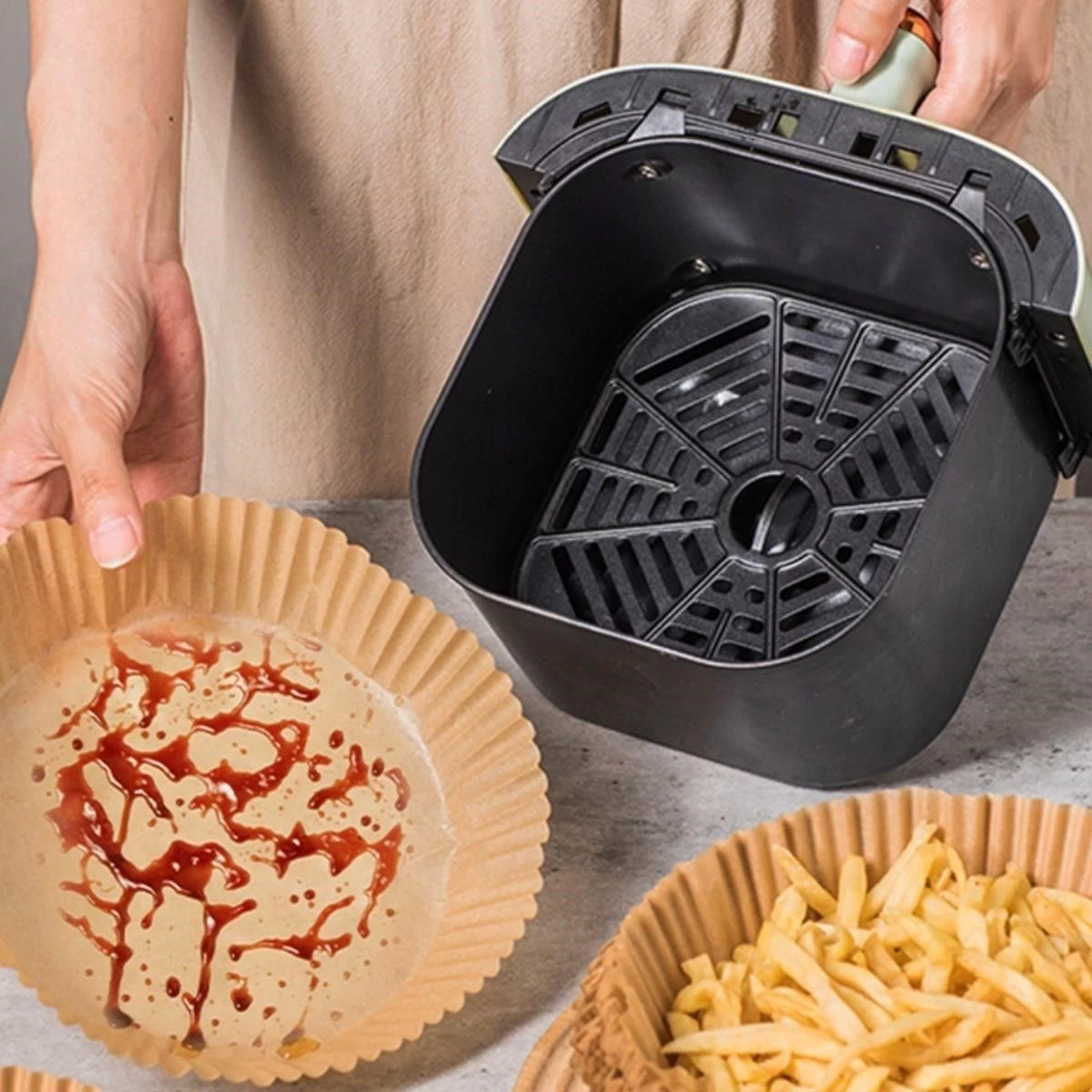 50 Adet Air Fryer Pisirme Kagidi Tek Kullanimlik 23 Cm Yuvarlak Pisirme Kagidi Xxl Pvc Li 379878693 Sw1200sh1200 700x700 50 Adet Air Fryer Pişirme Kağıdı Tek Kullanımlık 23 Cm Yuvarlak Pişirme Kağıdı XXL PVC li najmaddin.com toksik olmayan