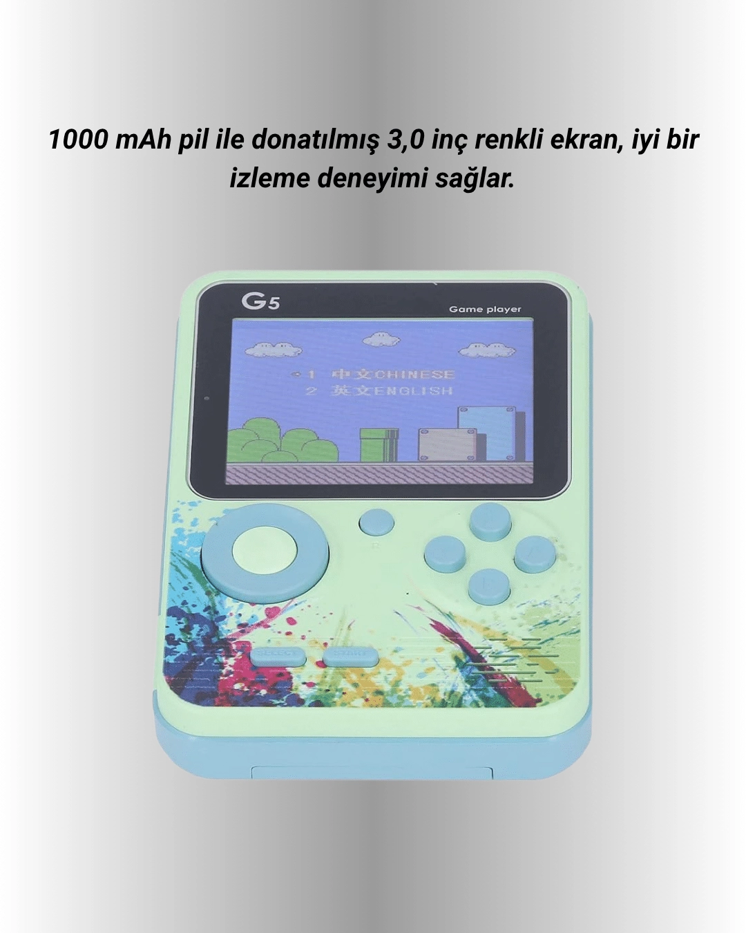 500 Oyun Hafizali G5 Game Box Renkli Lcd Ekranli 355738776 Sw1080sh1350 700x875 500 Oyun Hafızalı G5 Game Box – Renkli LCD Ekranlı najmaddin.com klasik video oyunlarının eşsiz dünyasını cebinize taşıyor. Hafızasında yüklü 500 farklı retro oyunla her yaşa hitap eden bu mini konsol