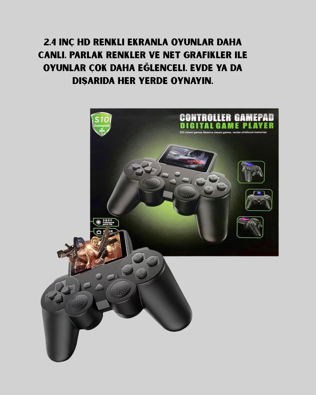 geçmişin keyifli anlarını hatırlamak ve tekrar yaşamak her zamankinden daha değerli. 500-in-1 Taşınabilir Retro Oyun El Konsolu tam da bu ihtiyaca cevap veriyor. Çocukluk anılarınızı yeniden yaşamanız