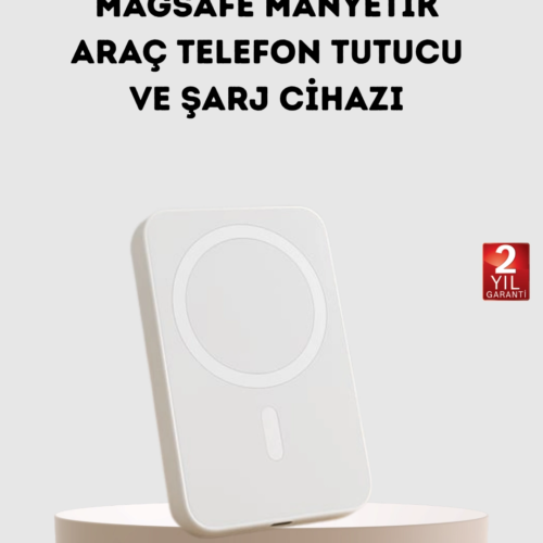 5000mAh Manyetik Powerbank – iPhone Serisi İçin Taşınabilir Kablosuz Şarj Cihazı