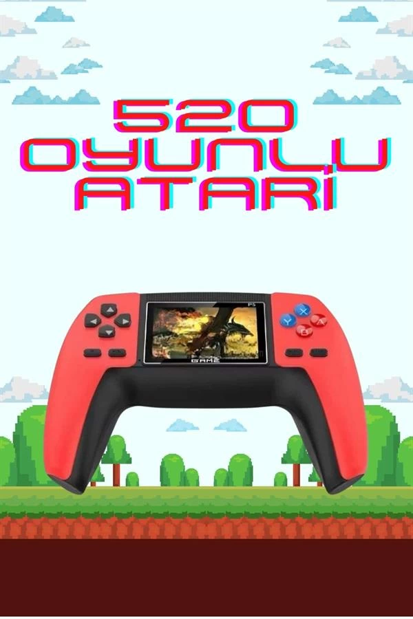 520 Retro Oyunlu El Konsolu Atari Oyun Konsolu Tasinabilir 242357565 Sw600sh900 520 Retro Oyunlu El Konsolu Atari Oyun Konsolu Taşınabilir najmaddin.com P5 Retro GamePad ile oyun dünyasında nostalji dolu bir serüvene çıkın! Bu kompakt ve şık tasarımlı retro oyun konsolu