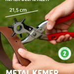 6 Farklı Uçlu Kemer Delme Pensesi Deri Kemer ve Kumaş İçin Ayarlanabilir Delik Açıcı El Aleti