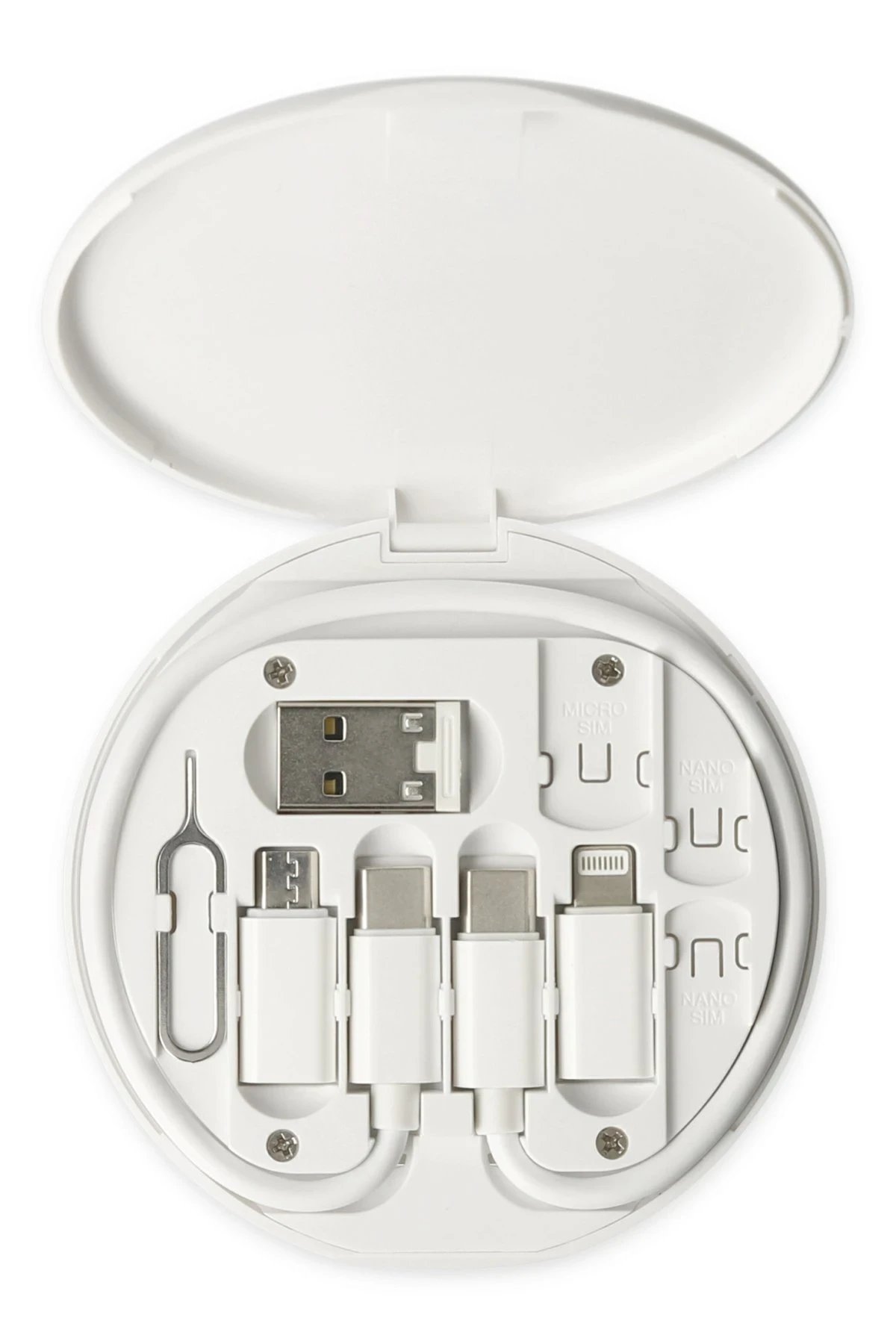 SN06 3in1 Kablo ve Kart Düzenleyici - Beyaz-(5796)