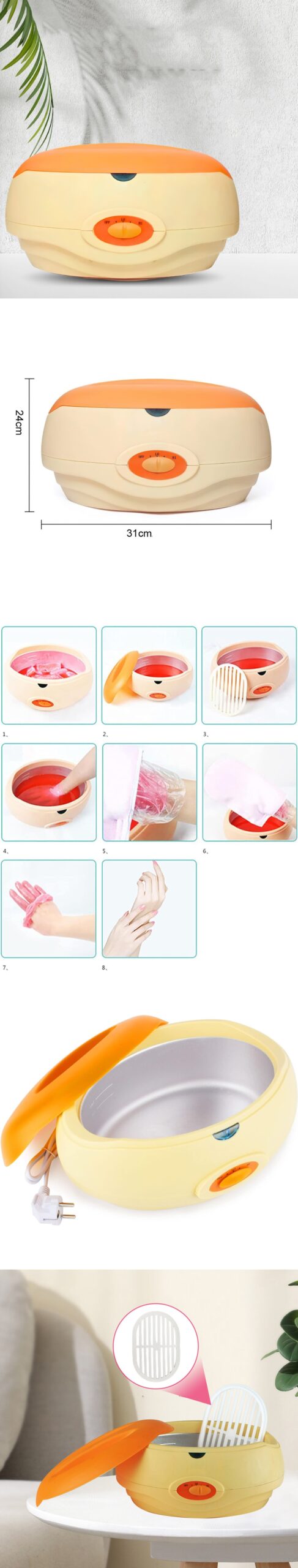 Turk Parafin Ağda Isıtıcı El Ve Ayak Cilt Bakımı Için - Görsel 2