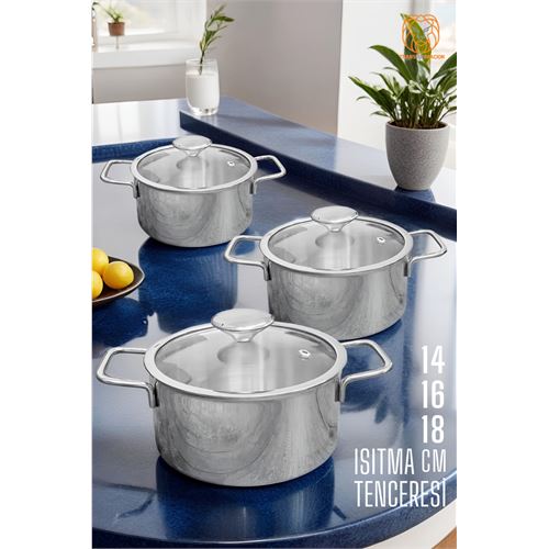 Turk Tencere Seti P.Çelik 6 Parça