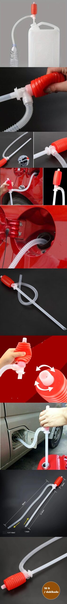 Turk Sıvı Transfer Pompası 2 ADET Su Yağ Mazot - Görsel 2