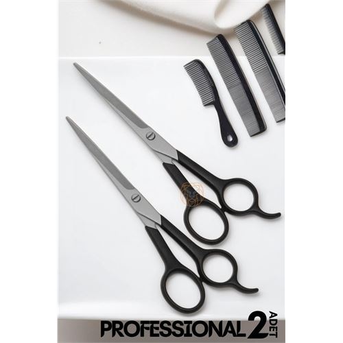 Turk Berber Makası 2 ADET Profesyonel 6.5 inç Çelik