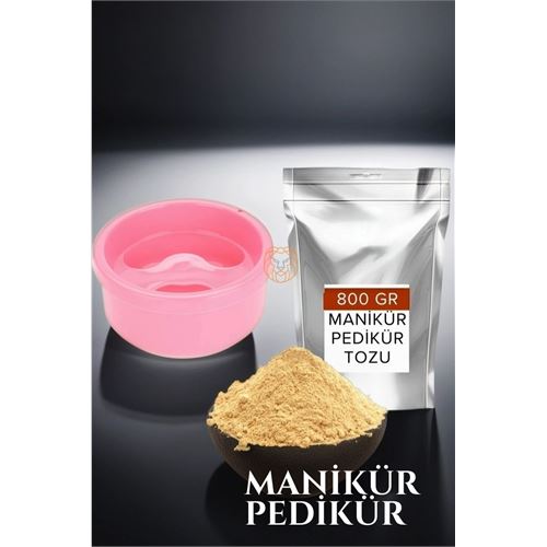 Turk Manikür Tası ve Tozu Set 800 Gr