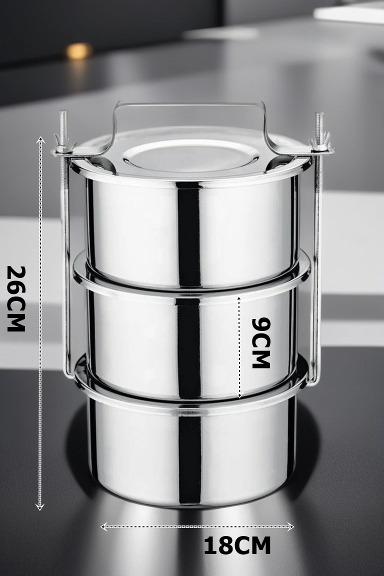 Turk XL 18X26 CM Sefer Tası Paslanmaz Çelik Yemek Kabı - Görsel 2