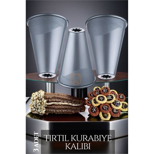 Turk 3 lü Tırtıl Kurabiye Şekillendirici Fracassi Design