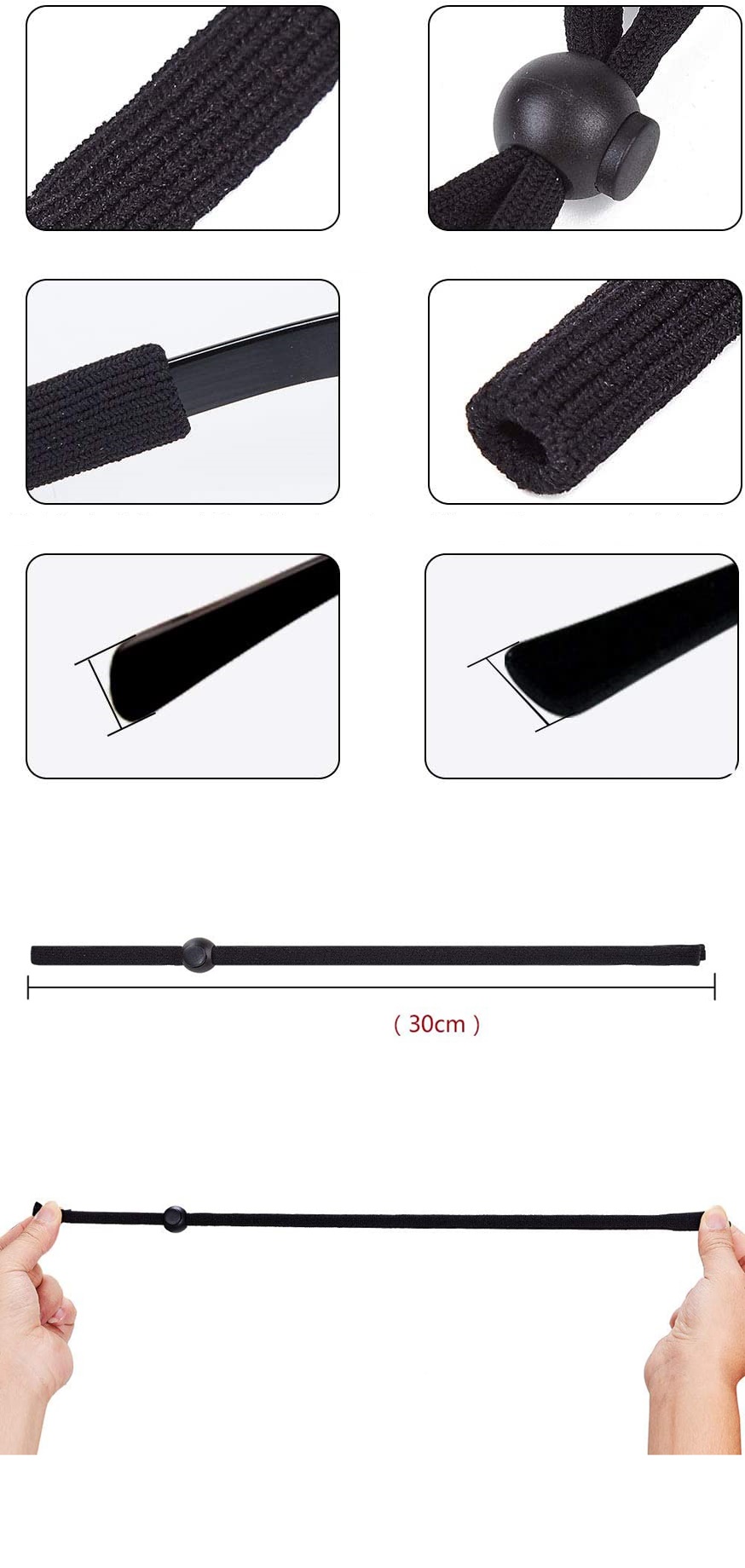 Turk Savino 4 Adet Ayarlanabilir Sıkıştırmalı Gözlük İpi - Görsel 2