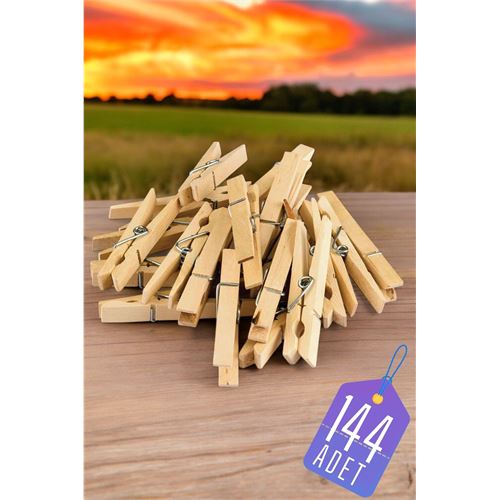 Turk Ahşap Mandal Seti 144 ADET 71