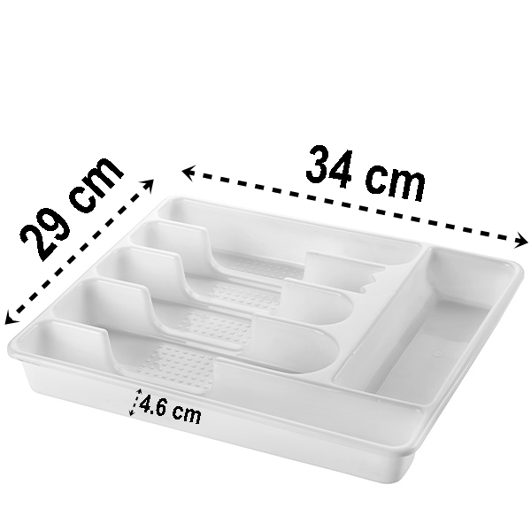 Turk Çekmece İçi Kaşıklık Kepçelik 6 Gözlü BEYAZ - Görsel 2