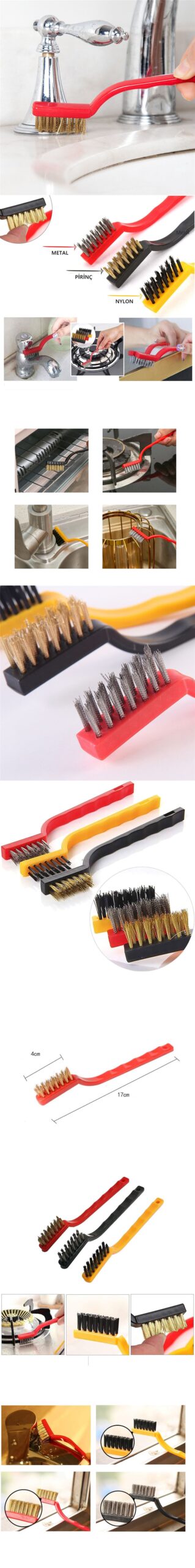 Turk Mutfak Fırça Seti 3 Değişik Uçlu - Görsel 2