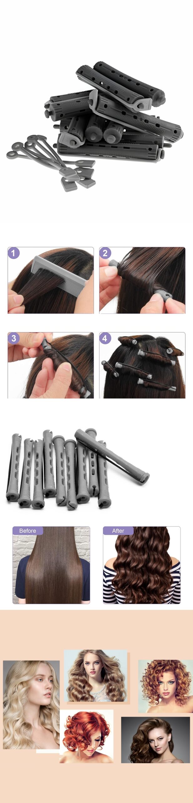 Turk Bigudi Çubukları 1 CM 12 ADET - Görsel 2