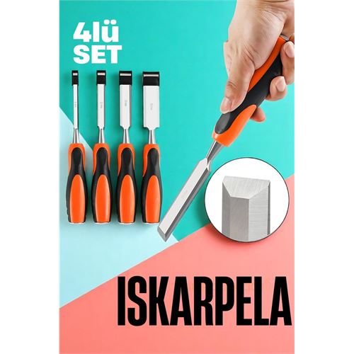 Turk Iskarpela Seti - Vanadyum Çelik Ahşap İşleme Aleti Profesyonellere Ahşap Keski Seti